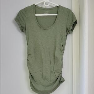 Motherhood Maternity Olive Short Sleeve Top